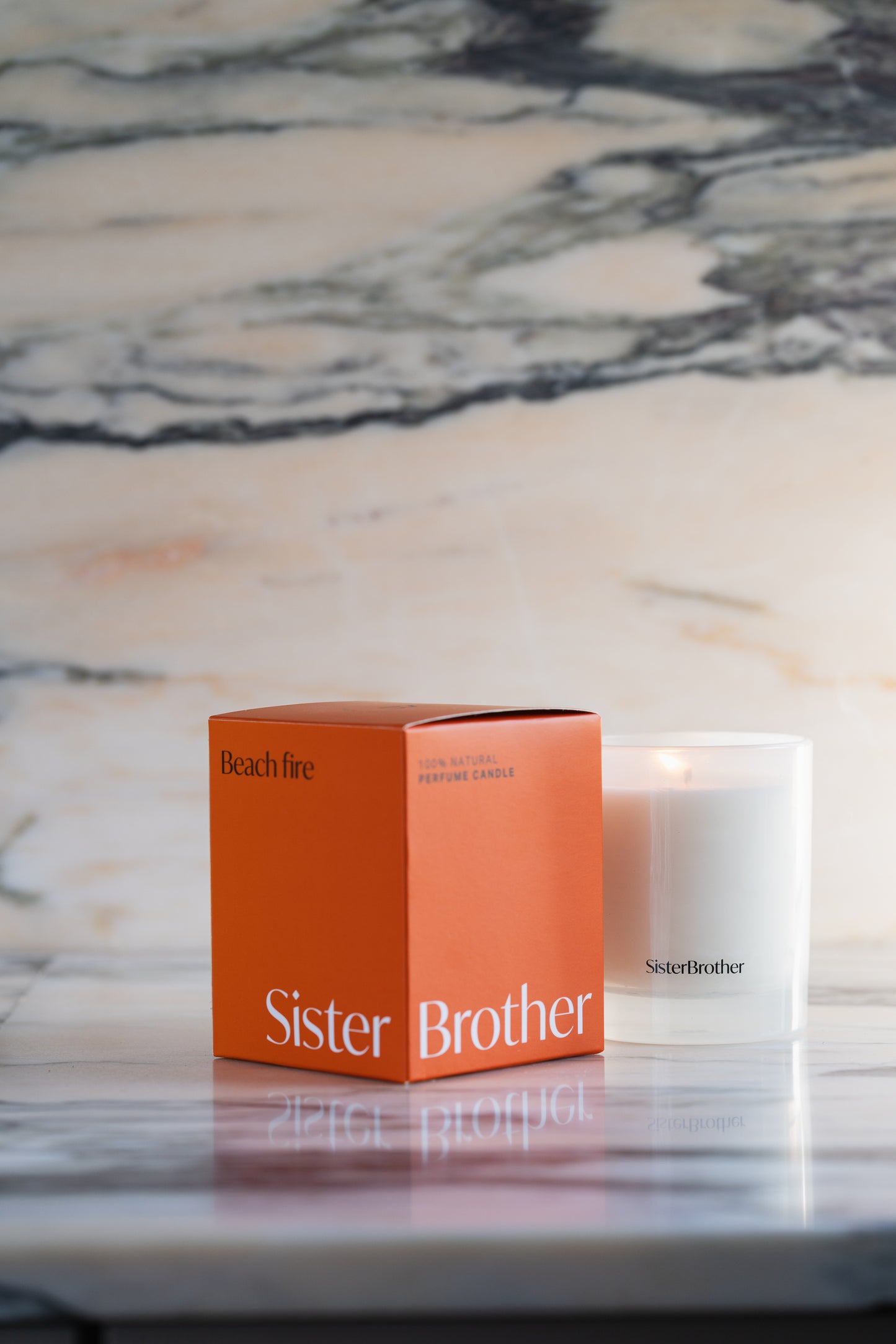 Beach fire perfume candle