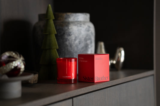 White Christmas perfume candle