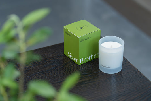 Cut grass perfume candle