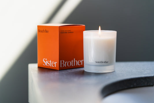 Beach fire perfume candle