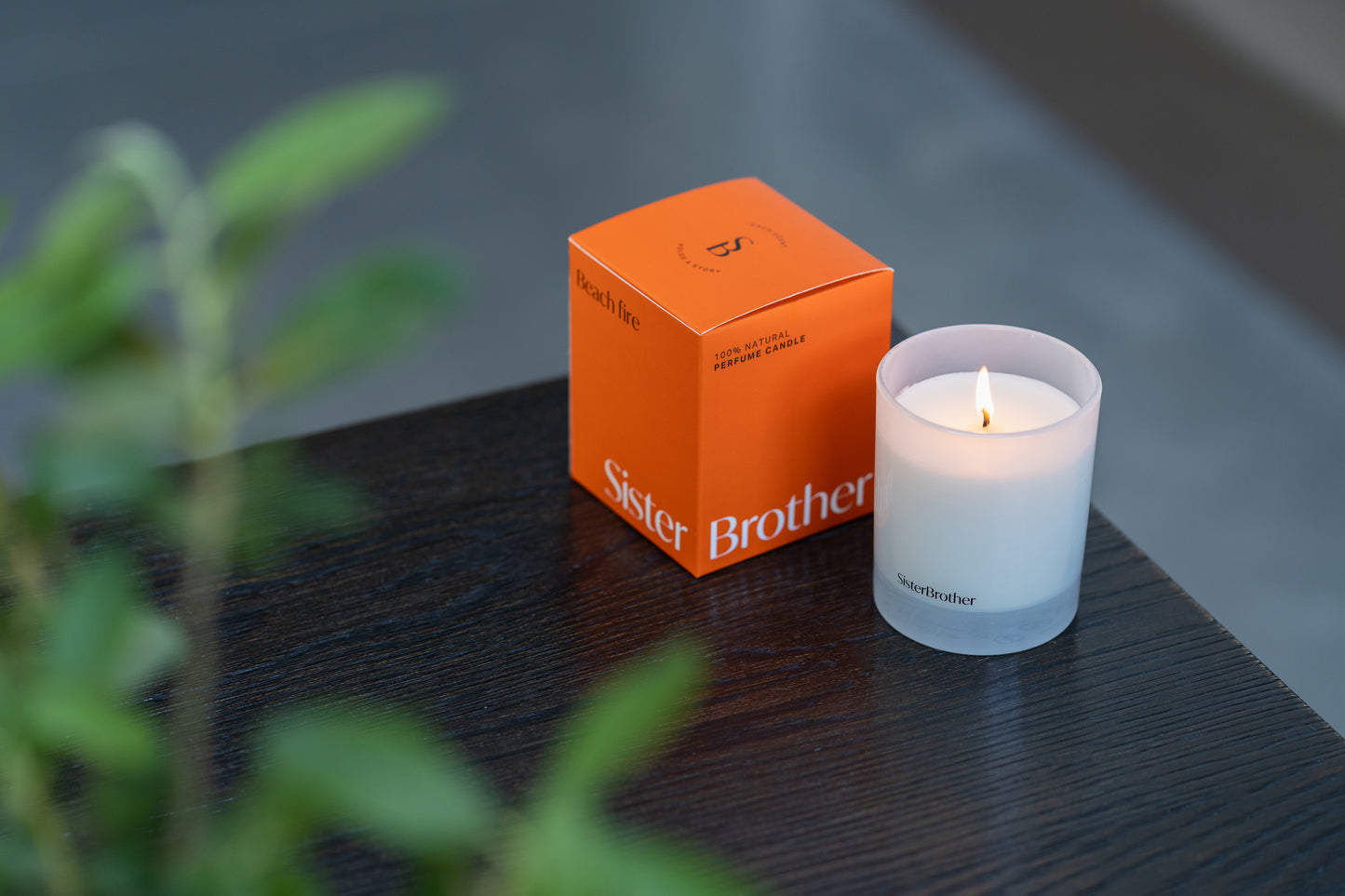 Beach fire perfume candle