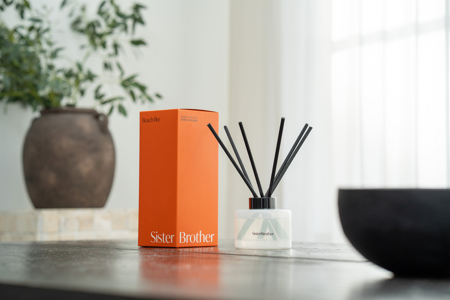 Beach fire reed diffuser