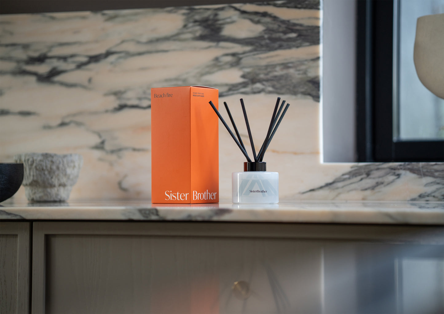 Beach fire reed diffuser