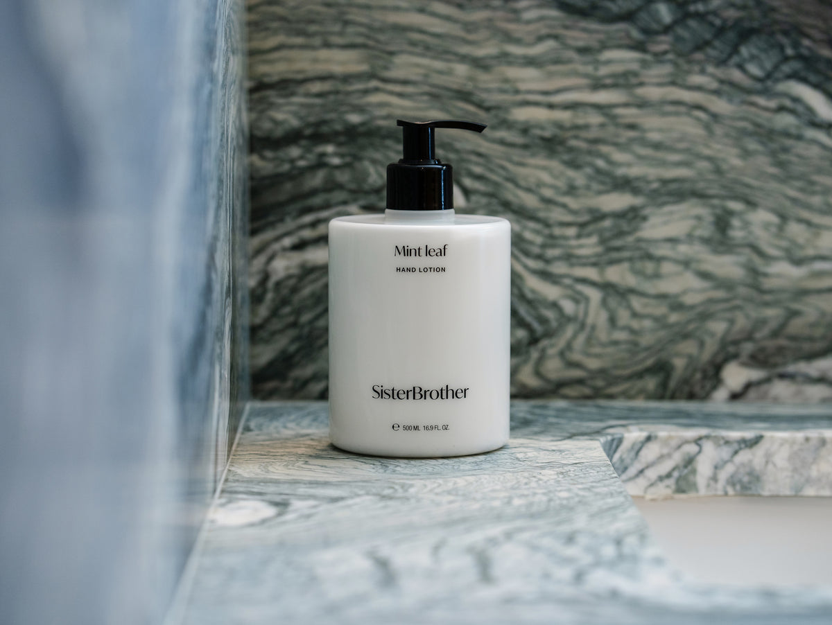 Mint leaf hand lotion