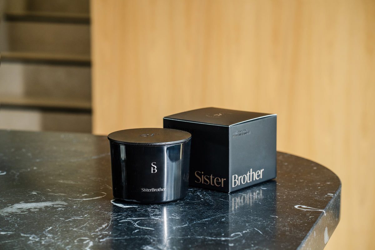 Saffron noir candle 350g
