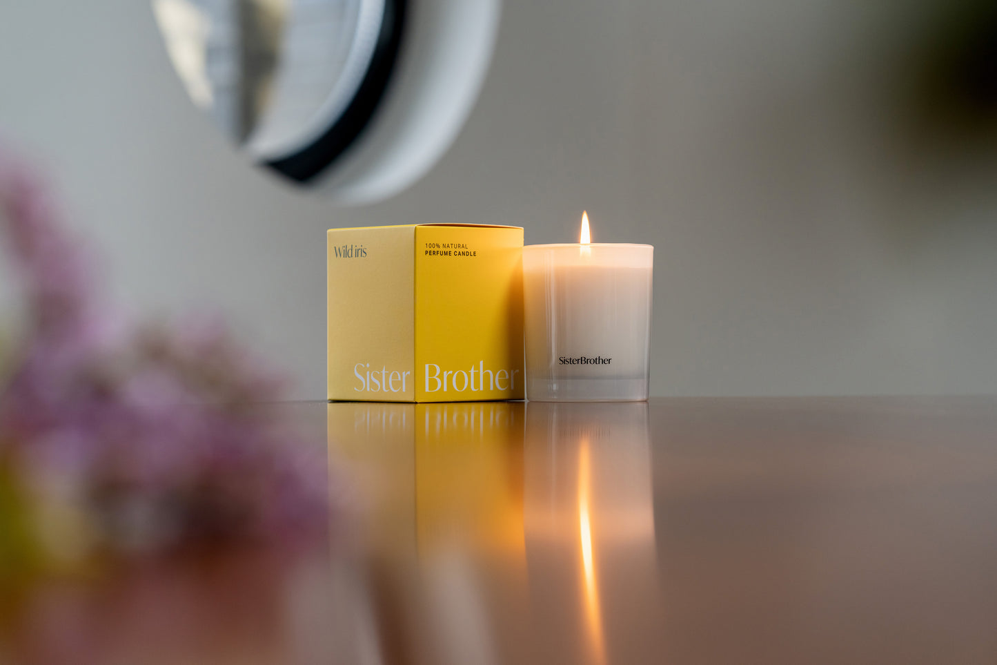 Wild iris perfume candle